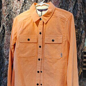 STIO Women's Saratoga Cord Shirt NWT Medium Cantaloupe